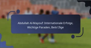 Abdullah Al-Mayouf: Internationale Erfolge, Wichtige Paraden, Beiträge